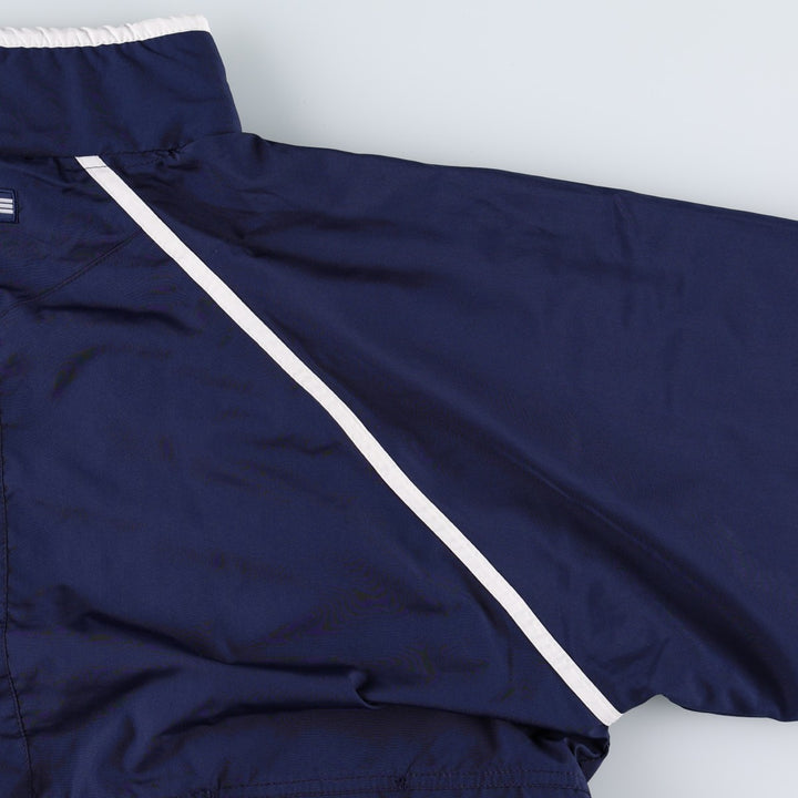 90s~00'S adidas windbreaker men's size L polyester navy blue type Vintage Second Hand
