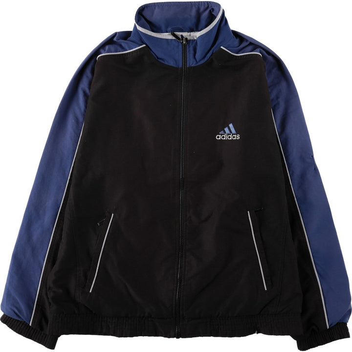 90s-90'S Adidas windbreaker with back logo, men's size S (approx.) polyester black type Vintage Second Hand