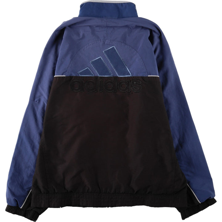 90s-90'S Adidas windbreaker with back logo, men's size S (approx.) polyester black type Vintage Second Hand