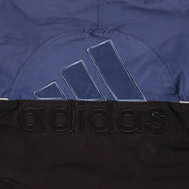 90s-90'S Adidas windbreaker with back logo, men's size S (approx.) polyester black type Vintage Second Hand