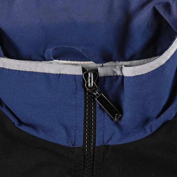 90s-90'S Adidas windbreaker with back logo, men's size S (approx.) polyester black type Vintage Second Hand