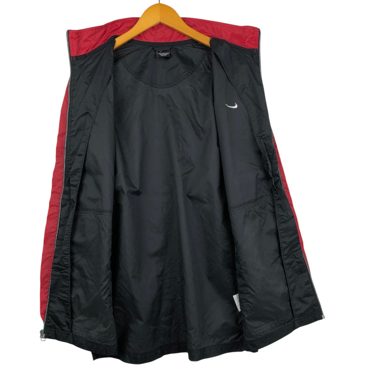 90s-00'S Nike Windbreaker, Men's Size Medium polyester black type Vintage Second Hand