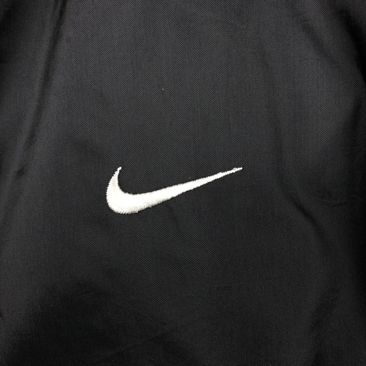 90s-00'S Nike Windbreaker, Men's Size Medium polyester black type Vintage Second Hand