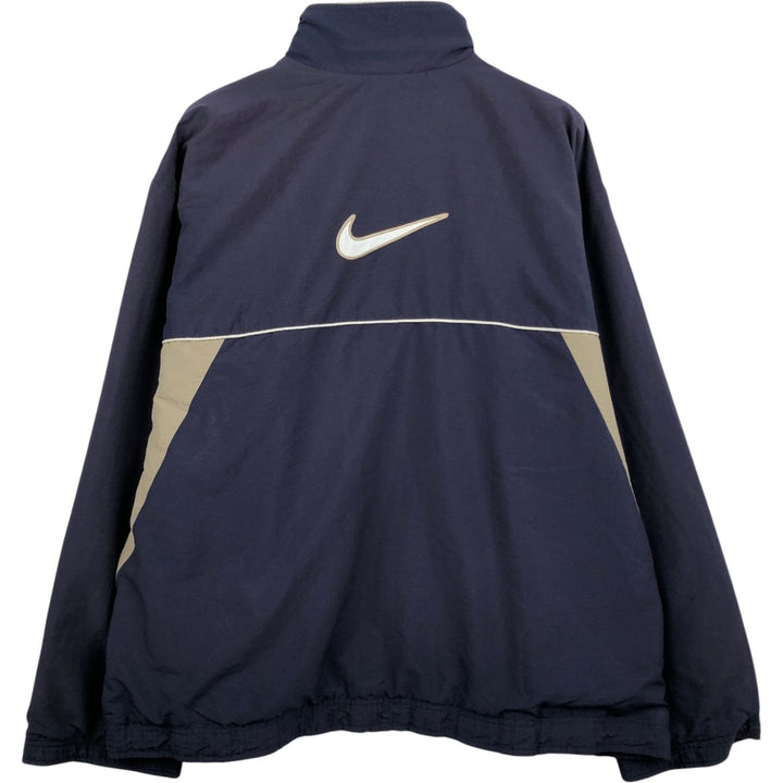 90s-00'S Nike Windbreaker, Men's Size L polyester navy blue type Vintage Second Hand