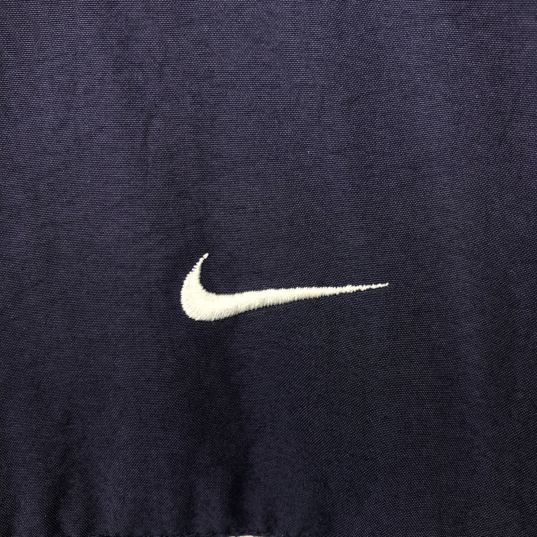 90s-00'S Nike Windbreaker, Men's Size L polyester navy blue type Vintage Second Hand