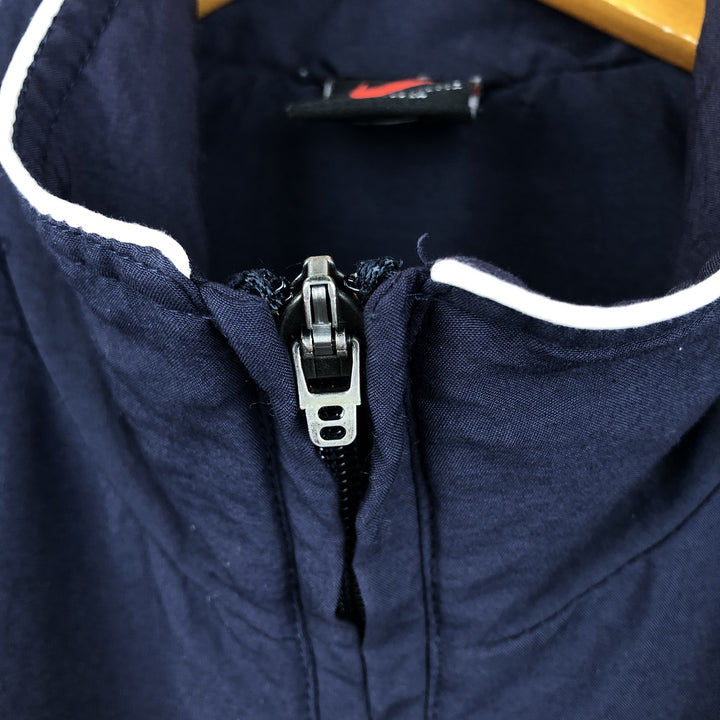 90s-00'S Nike Windbreaker, Men's Size L polyester navy blue type Vintage Second Hand