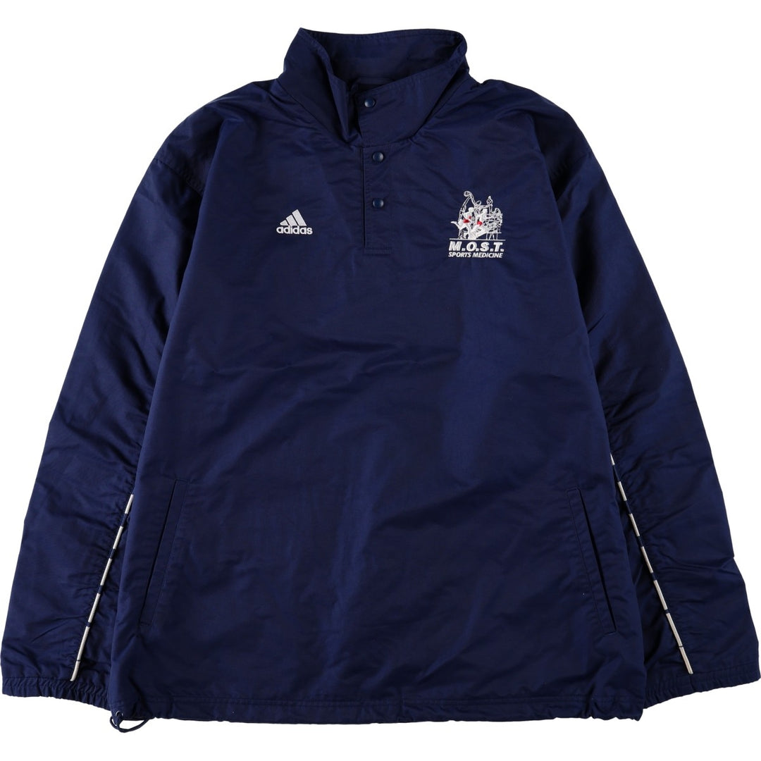 90s-00'S Adidas TEAM Anorak Jacket, Men's Size L (approx.) Nylon navy blue type Vintage Second Hand