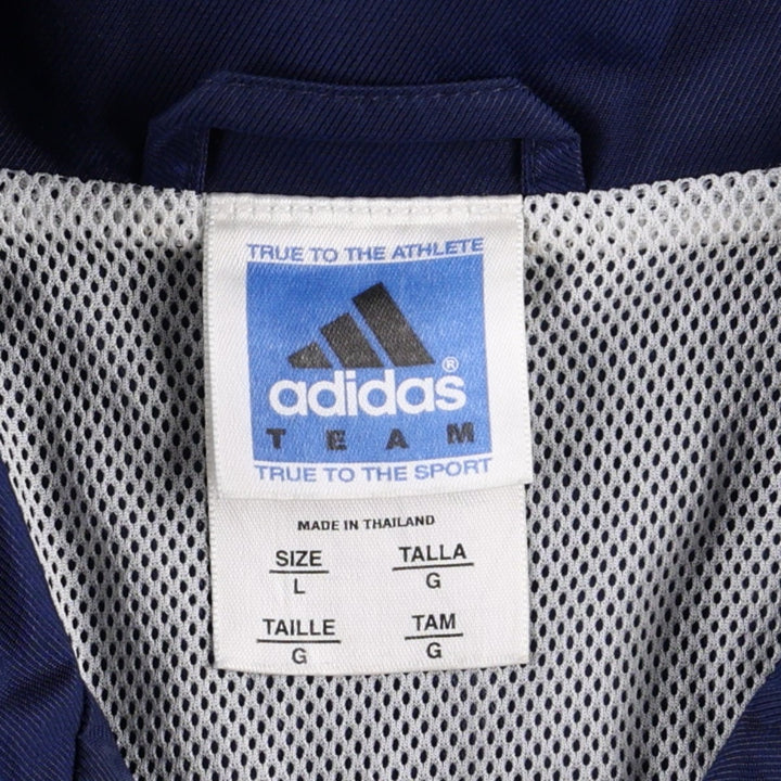 90s-00'S Adidas TEAM Anorak Jacket, Men's Size L (approx.) Nylon navy blue type Vintage Second Hand