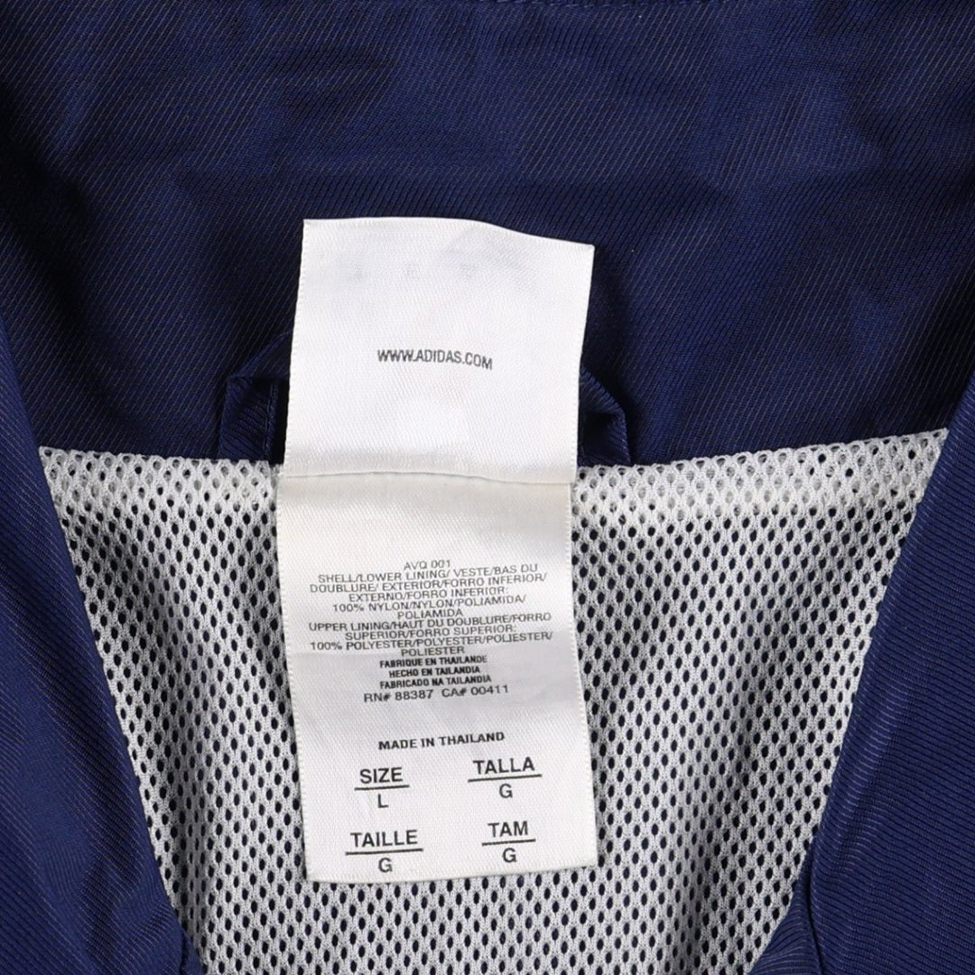 90s-00'S Adidas TEAM Anorak Jacket, Men's Size L (approx.) Nylon navy blue type Vintage Second Hand