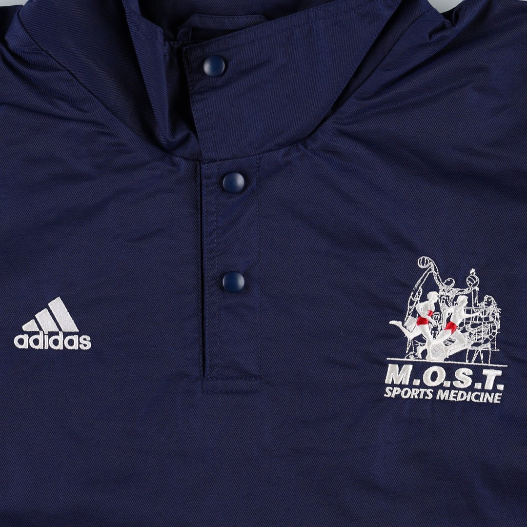 90s-00'S Adidas TEAM Anorak Jacket, Men's Size L (approx.) Nylon navy blue type Vintage Second Hand