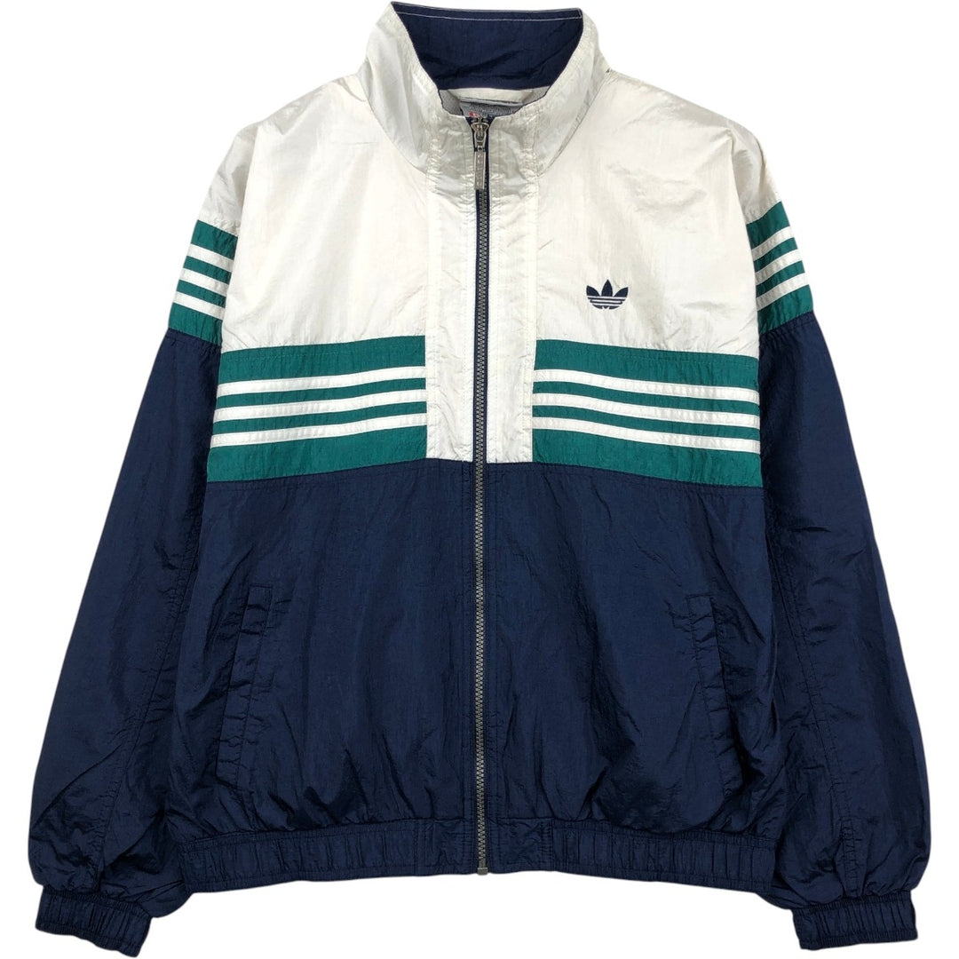 Vintage 80s-90'S Adidas nylon jacket, men's size M Nylon white type Vintage Second Hand