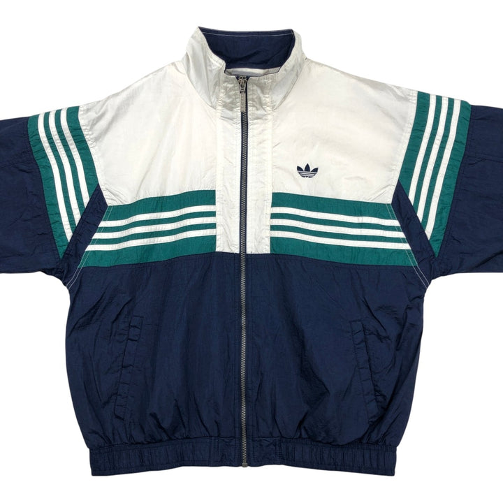 Vintage 80s-90'S Adidas nylon jacket, men's size M Nylon white type Vintage Second Hand