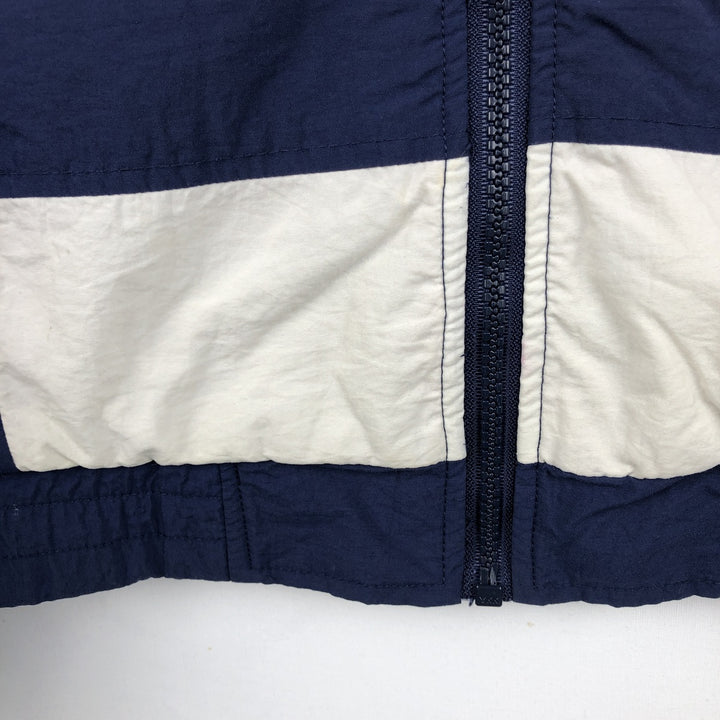 80s-90'S Adidas nylon jacket, men's size L (approx.) Nylon navy blue type Vintage Second Hand