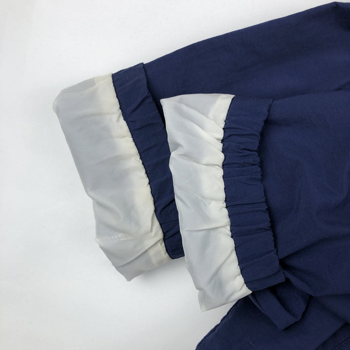 80s-90'S Adidas nylon jacket, men's size L (approx.) Nylon navy blue type Vintage Second Hand
