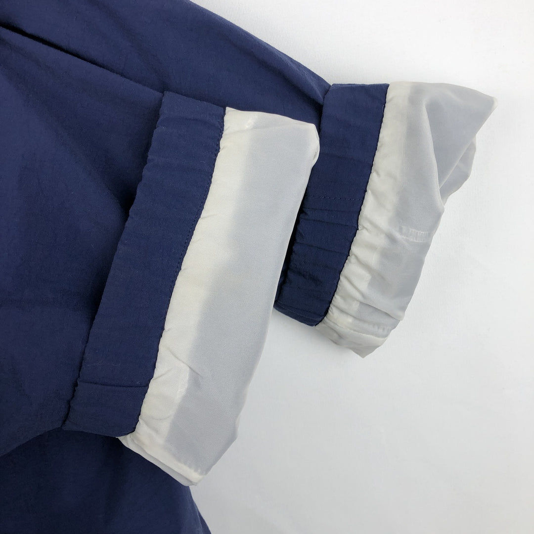80s-90'S Adidas nylon jacket, men's size L (approx.) Nylon navy blue type Vintage Second Hand