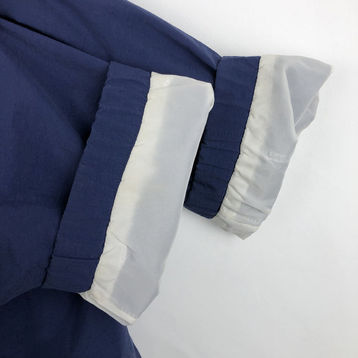 80s-90'S Adidas nylon jacket, men's size L (approx.) Nylon navy blue type Vintage Second Hand