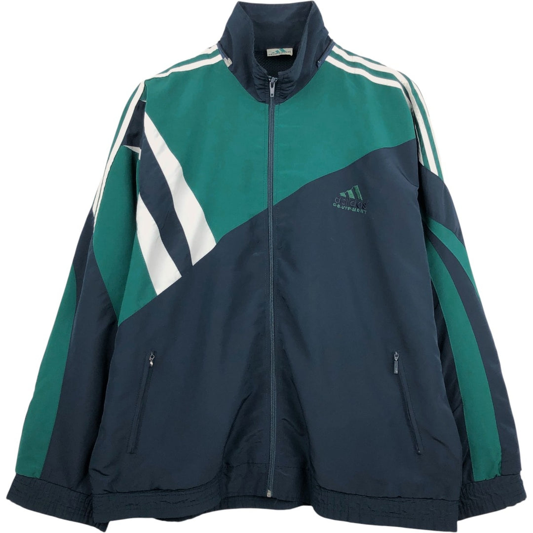 90'S Adidas Equipment windbreaker, size XL (equivalent to men's XL) unclear navy blue type Vintage Second Hand