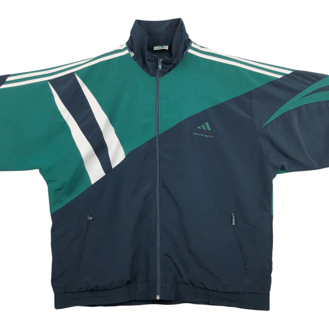 90'S Adidas Equipment windbreaker, size XL (equivalent to men's XL) unclear navy blue type Vintage Second Hand