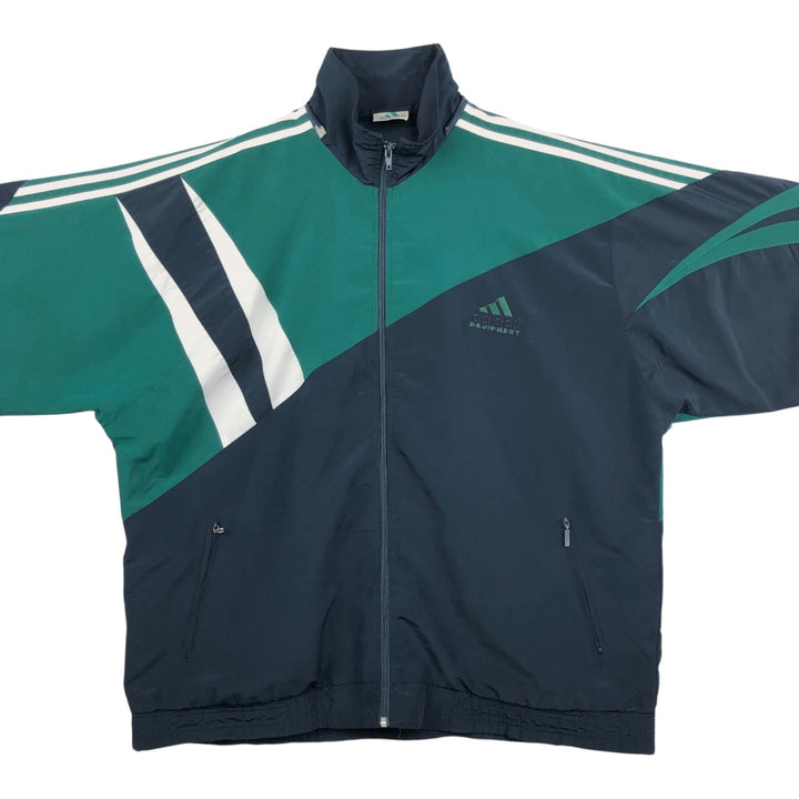 90'S Adidas Equipment windbreaker, size XL (equivalent to men's XL) unclear navy blue type Vintage Second Hand