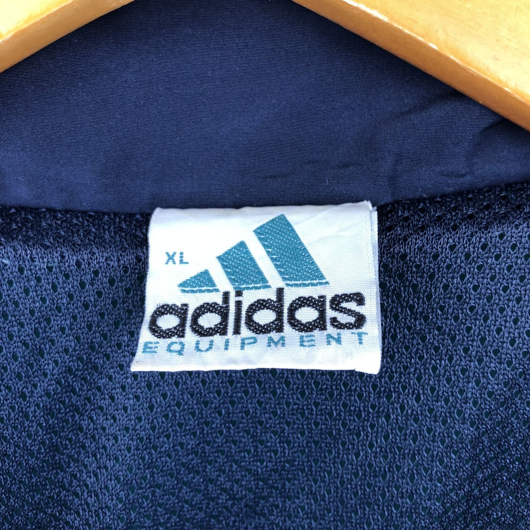 90'S Adidas Equipment windbreaker, size XL (equivalent to men's XL) unclear navy blue type Vintage Second Hand