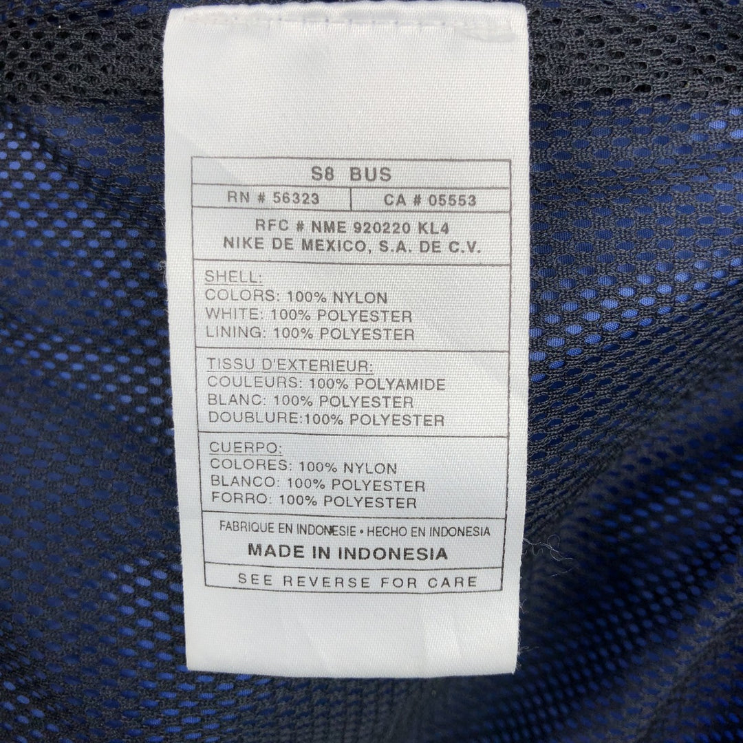 90'S Vintage Nike Anorak Parka, Men's Size L Nylon blue type Vintage Second Hand