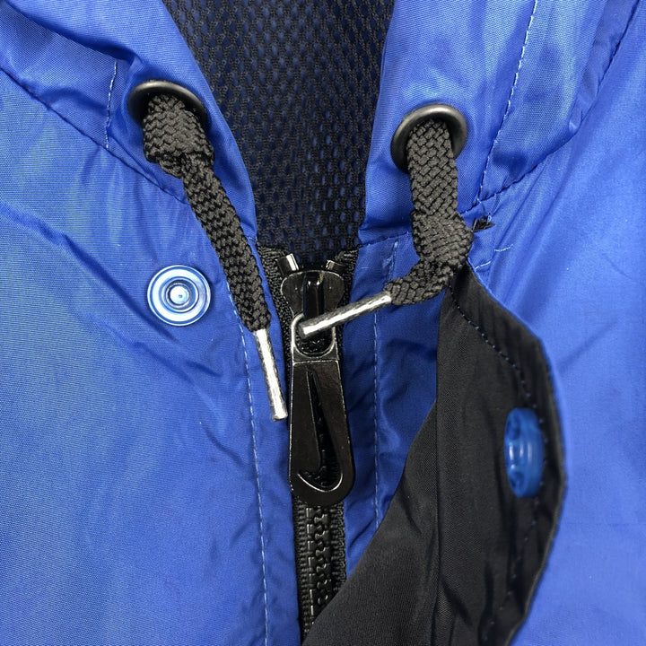 90'S Vintage Nike Anorak Parka, Men's Size L Nylon blue type Vintage Second Hand