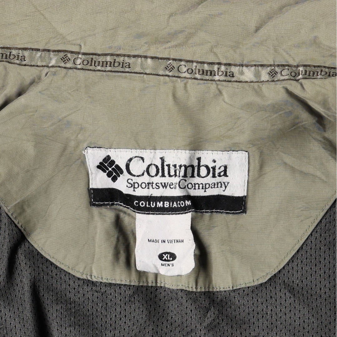 00'S Columbia Mountain Jacket Shell Jacket Men's XL cotton Khaki type Vintage Second Hand