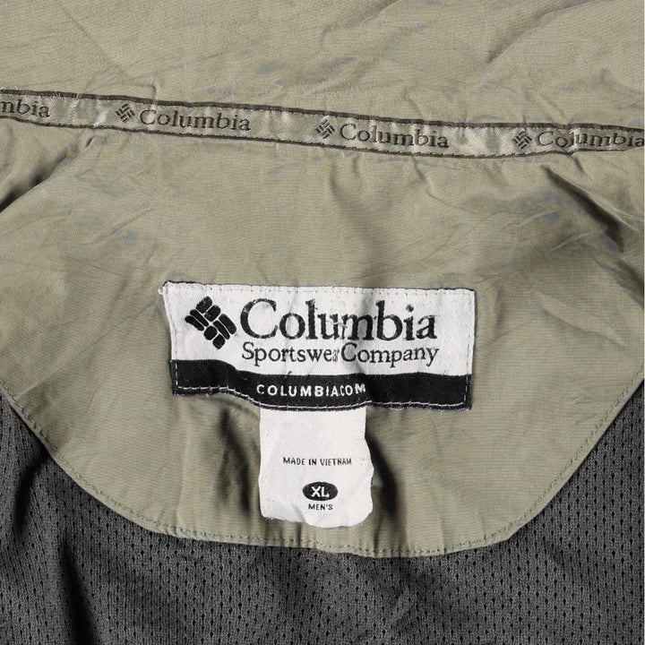 00'S Columbia Mountain Jacket Shell Jacket Men's XL cotton Khaki type Vintage Second Hand