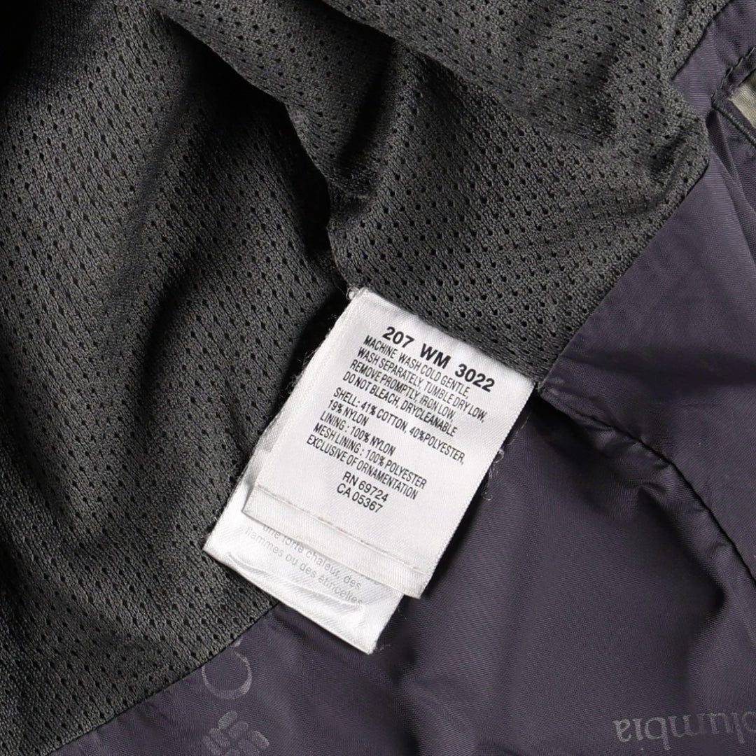 00'S Columbia Mountain Jacket Shell Jacket Men's XL cotton Khaki type Vintage Second Hand