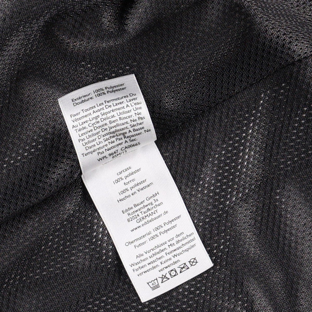 Eddie Bauer Mountain Jacket, Shell Jacket, Men's L size polyester black type Vintage Second Hand