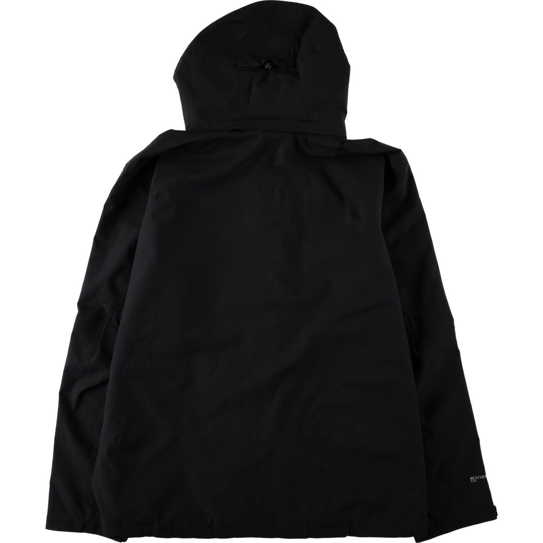 Eddie Bauer Mountain Parka Shell Jacket, Men's Size L polyester black type Vintage Second Hand