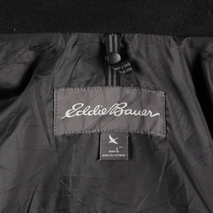 Eddie Bauer Mountain Parka Shell Jacket, Men's Size L polyester black type Vintage Second Hand