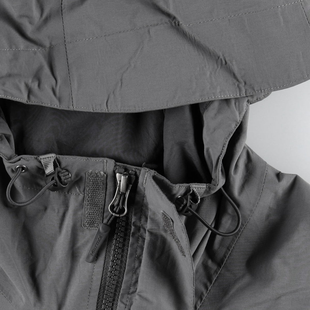 2000'S Marmot Mountain Parka Shell Jacket, Men's Size XL (approx.) Nylon Charcoal Vintage Second Hand