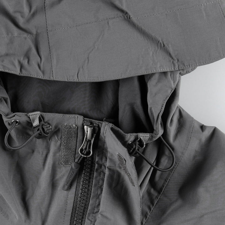 2000'S Marmot Mountain Parka Shell Jacket, Men's Size XL (approx.) Nylon Charcoal Vintage Second Hand