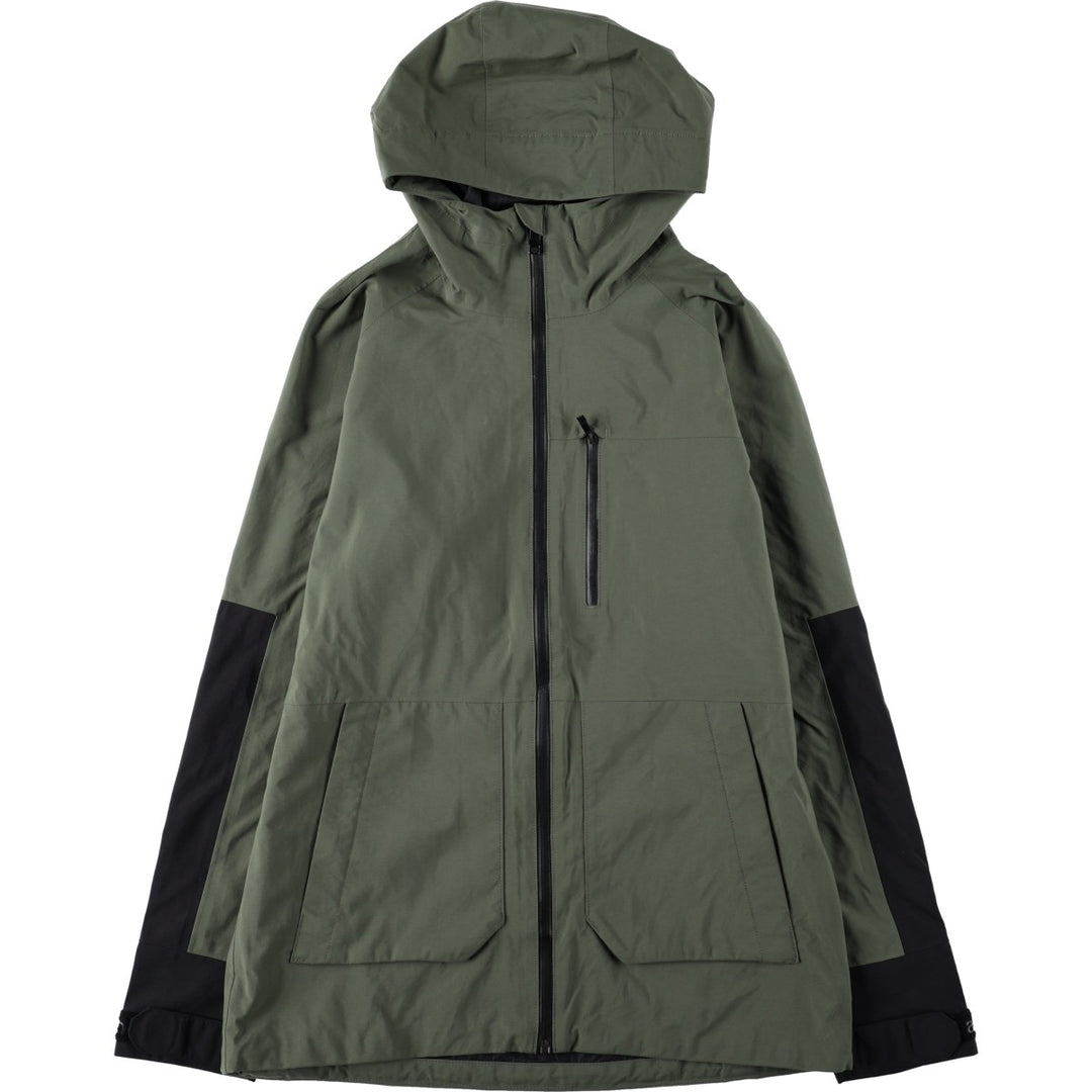 Marmot Mountain Parka Shell Jacket, Men's Size M Nylon Khaki type sage green Vintage Second Hand