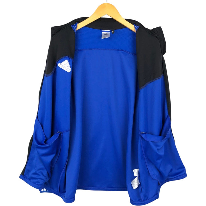 Adidas jersey track jacket, men's size XL polyester blue type Vintage Second Hand