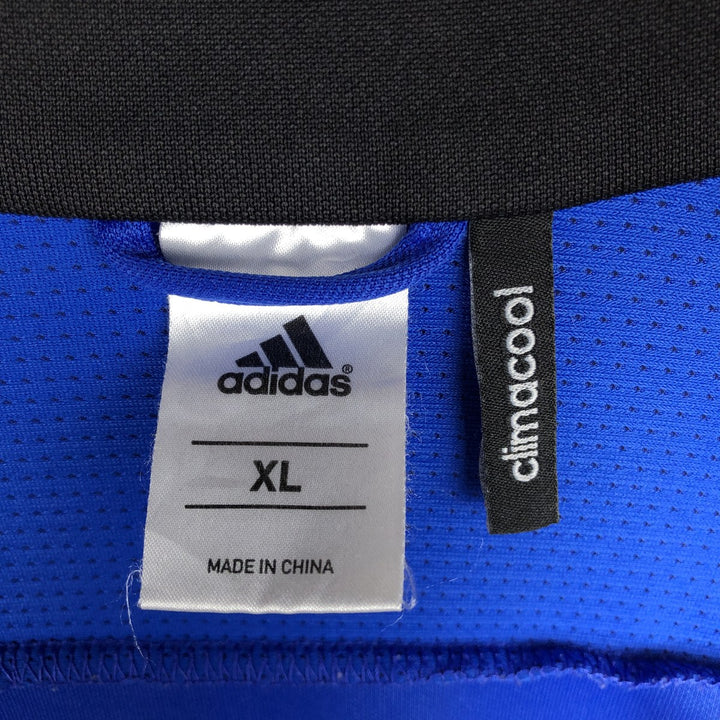 Adidas jersey track jacket, men's size XL polyester blue type Vintage Second Hand