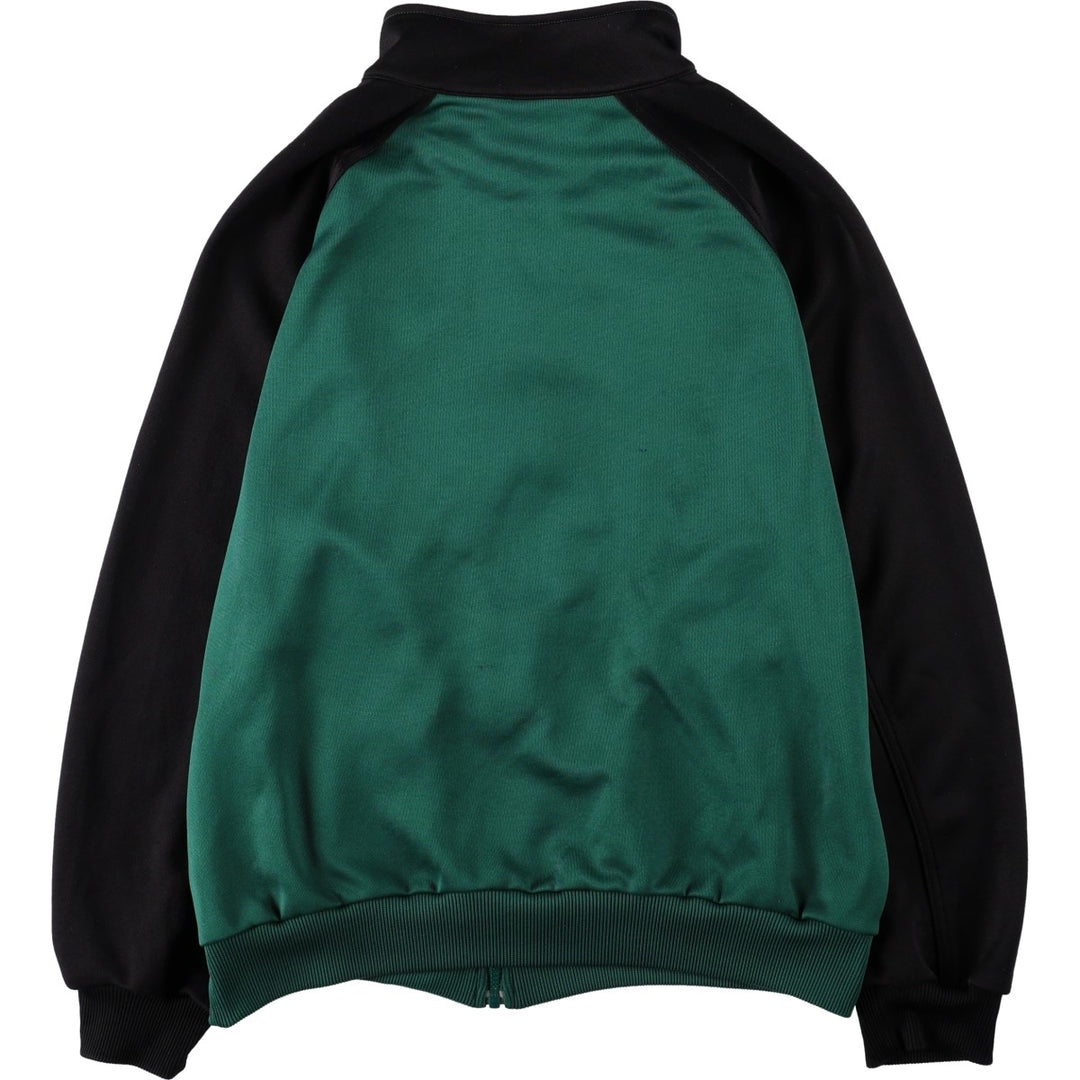 00'S adidas jersey track jacket, men's size M polyester Green type dark green Vintage Second Hand