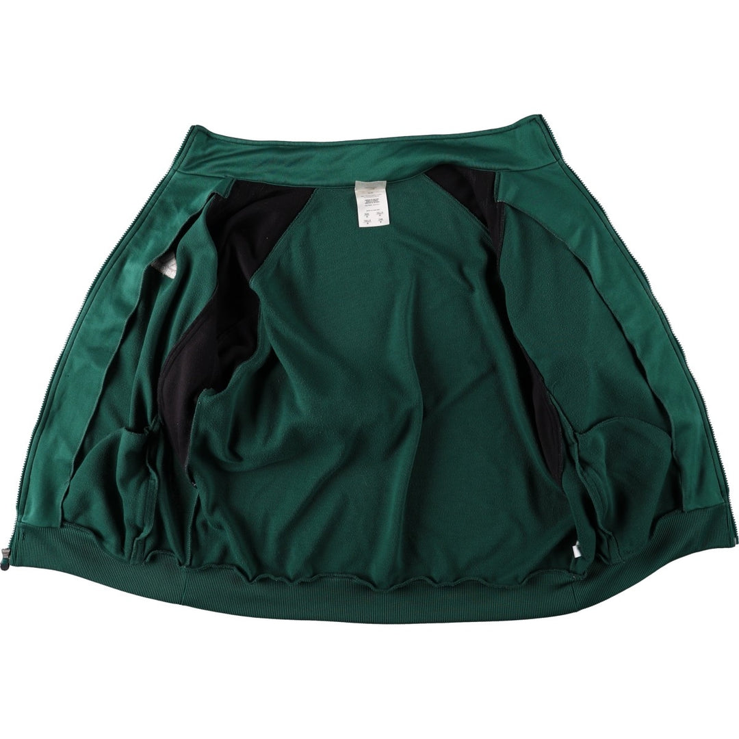 00'S adidas jersey track jacket, men's size M polyester Green type dark green Vintage Second Hand