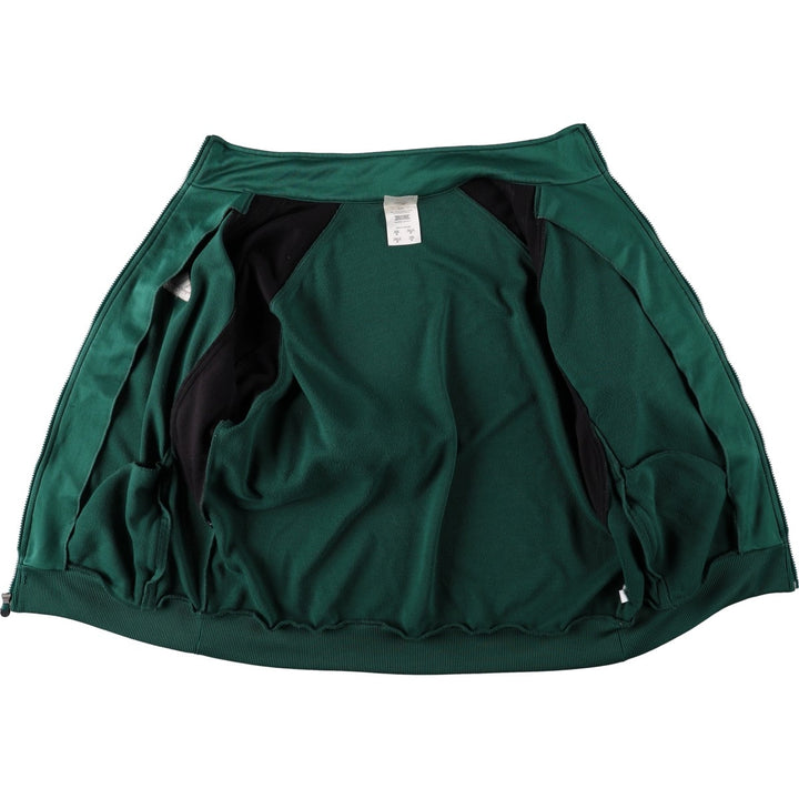 00'S adidas jersey track jacket, men's size M polyester Green type dark green Vintage Second Hand