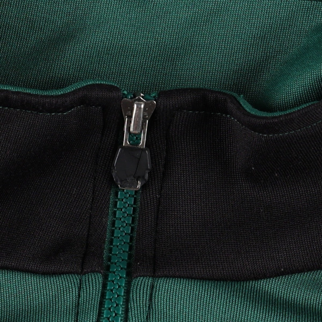 00'S adidas jersey track jacket, men's size M polyester Green type dark green Vintage Second Hand