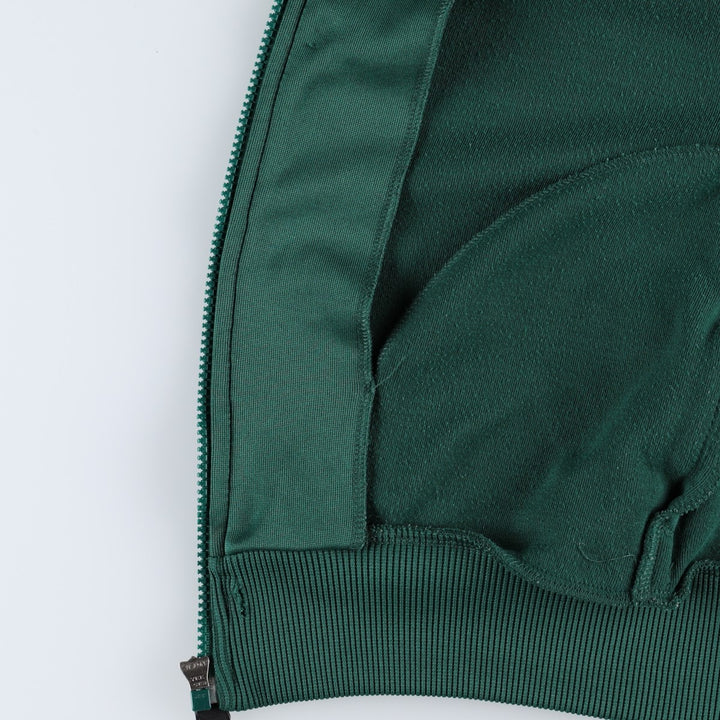 00'S adidas jersey track jacket, men's size M polyester Green type dark green Vintage Second Hand