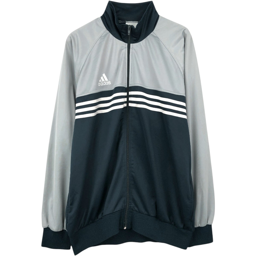 Adidas adidas jersey track jacket men's size M cotton navy blue type Vintage Second Hand