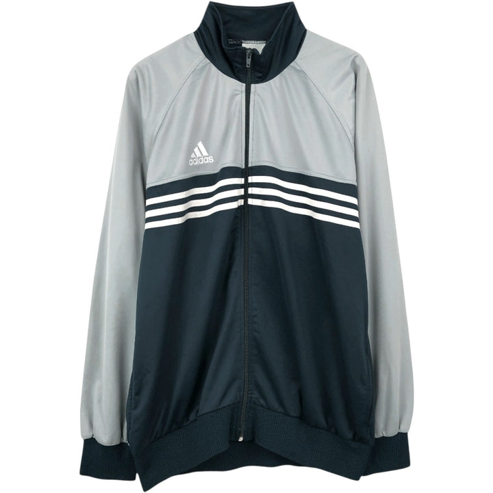 Adidas adidas jersey track jacket men's size M cotton navy blue type Vintage Second Hand