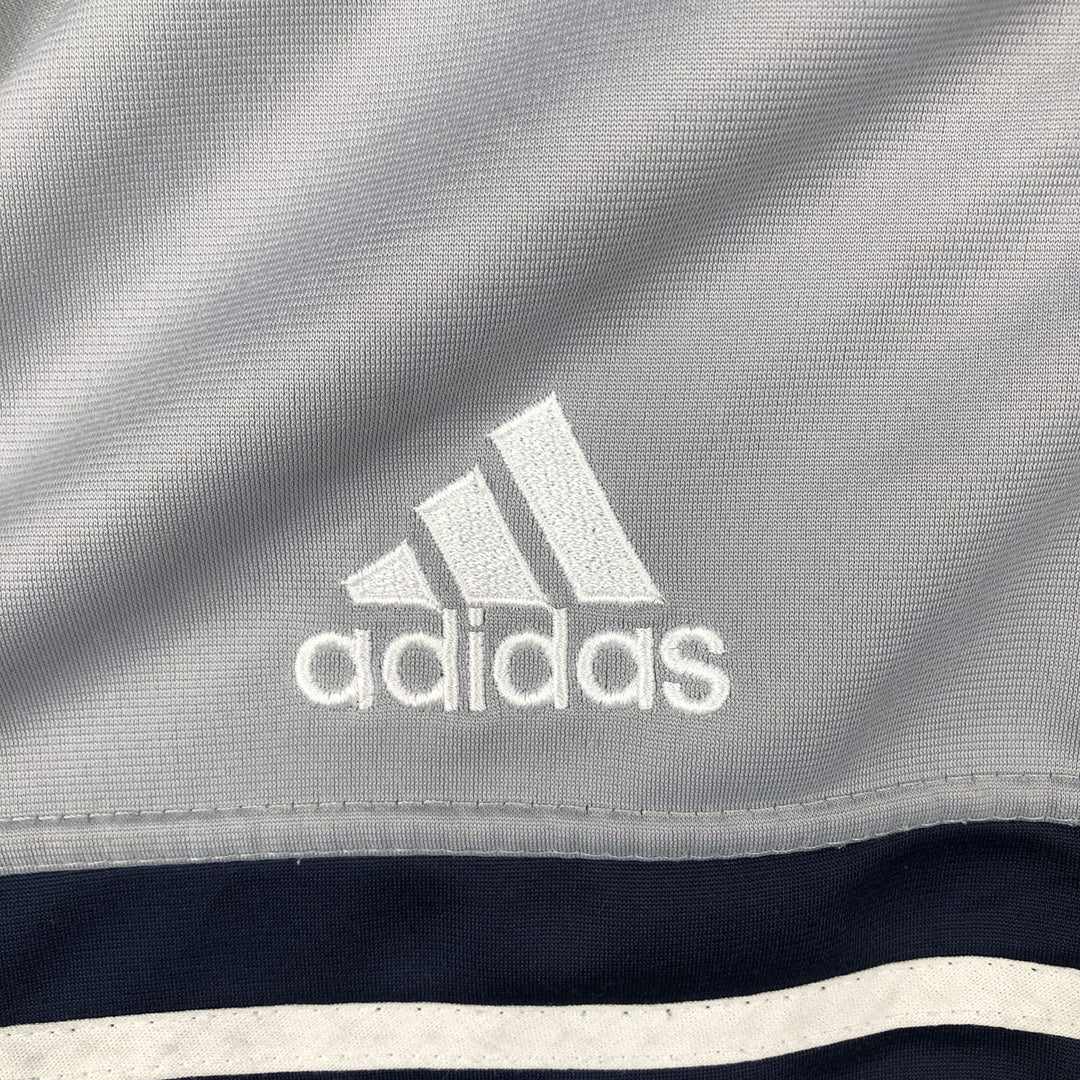 Adidas adidas jersey track jacket men's size M cotton navy blue type Vintage Second Hand