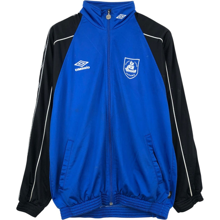 90'S Umbro Blue Tag Jersey Track Jacket, Men's Size M (approx.), Vintage polyester blue type Vintage Second Hand