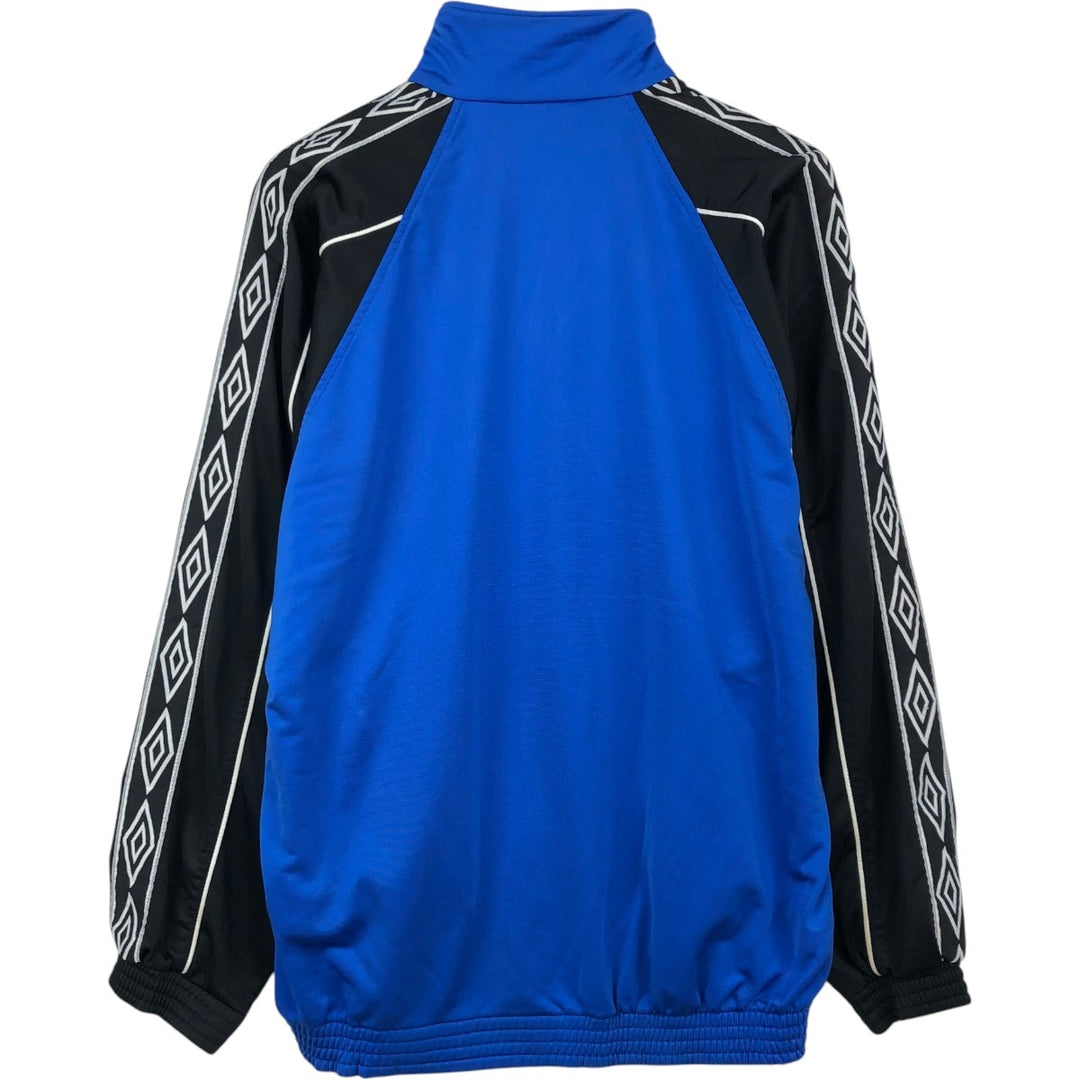 90'S Umbro Blue Tag Jersey Track Jacket, Men's Size M (approx.), Vintage polyester blue type Vintage Second Hand