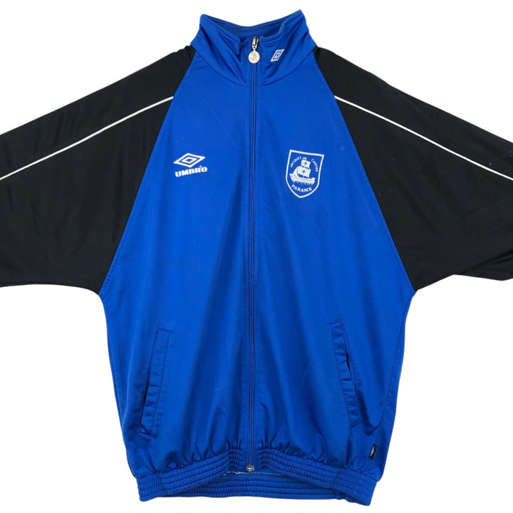90'S Umbro Blue Tag Jersey Track Jacket, Men's Size M (approx.), Vintage polyester blue type Vintage Second Hand