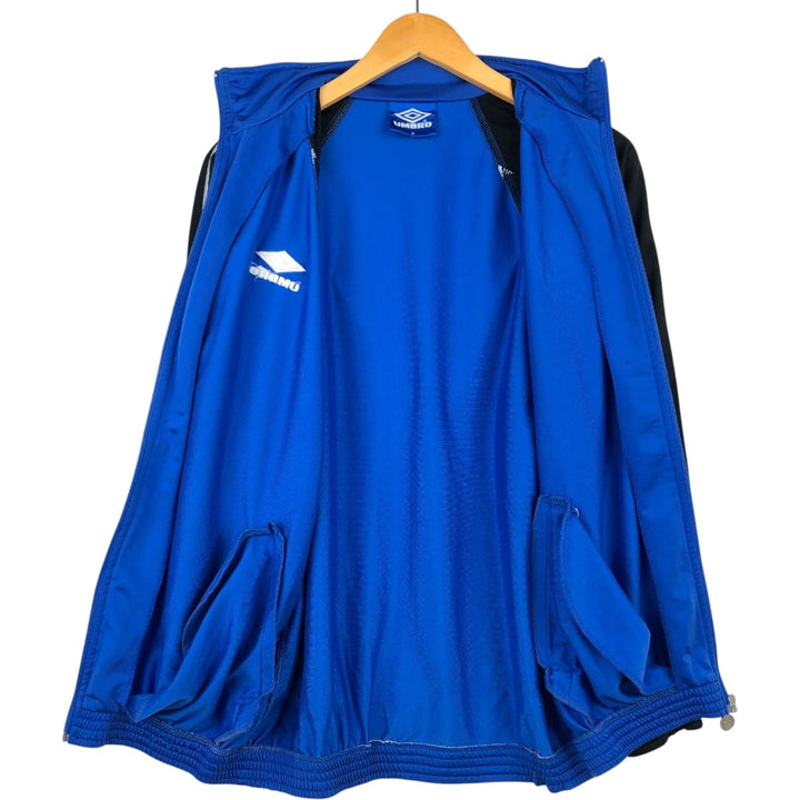 90'S Umbro Blue Tag Jersey Track Jacket, Men's Size M (approx.), Vintage polyester blue type Vintage Second Hand