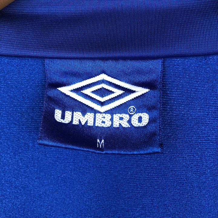 90'S Umbro Blue Tag Jersey Track Jacket, Men's Size M (approx.), Vintage polyester blue type Vintage Second Hand
